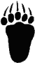 Grizzly back paw