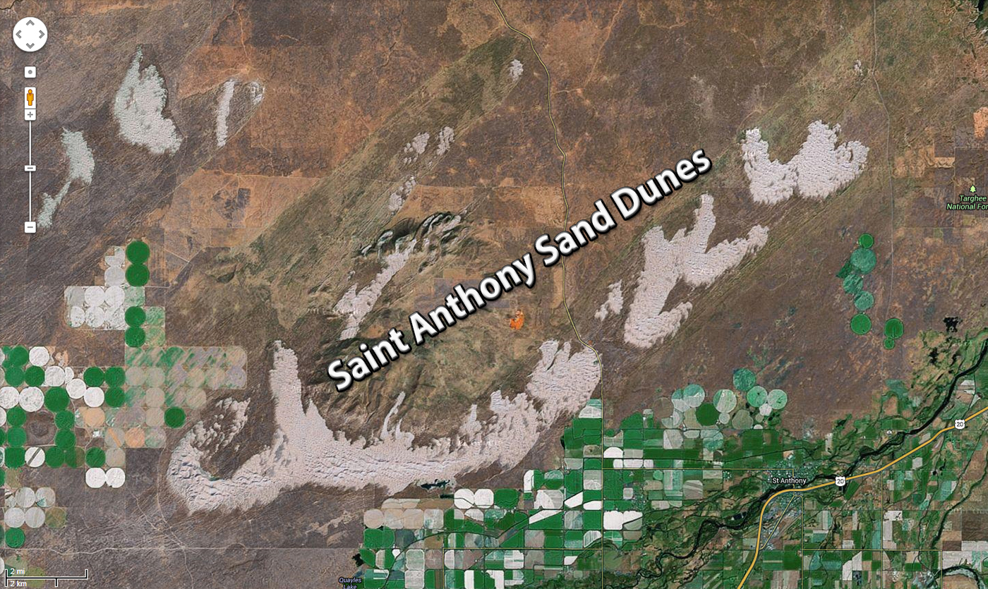 Saint Anthony Sand Dunes Google Map